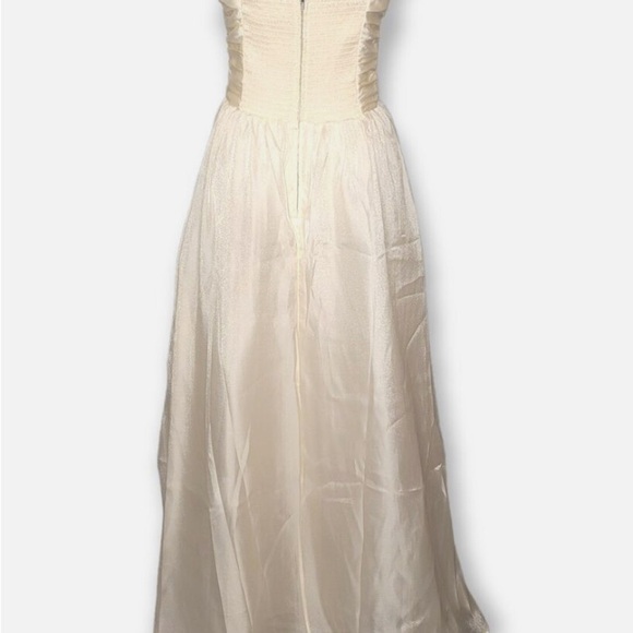 Reformation Kastoria Wedding Cream Maxi Gown Bridal Dress Size 10 NWT - Picture 6 of 6